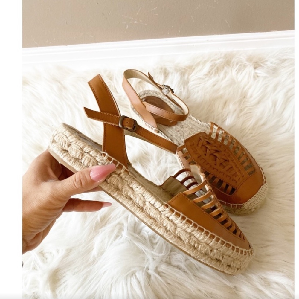 Soludos Brown Huarache Espadrille Sandals - Picture 4 of 7